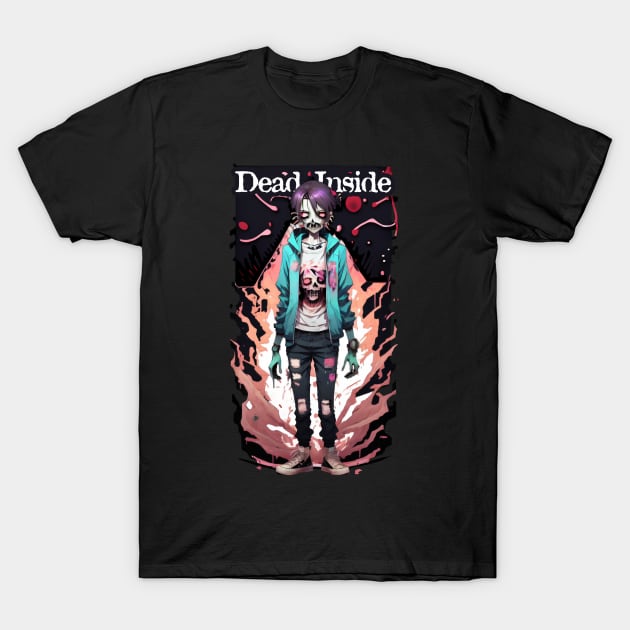 Dead Inside Teenage Zombie T-Shirt by DeathAnarchy